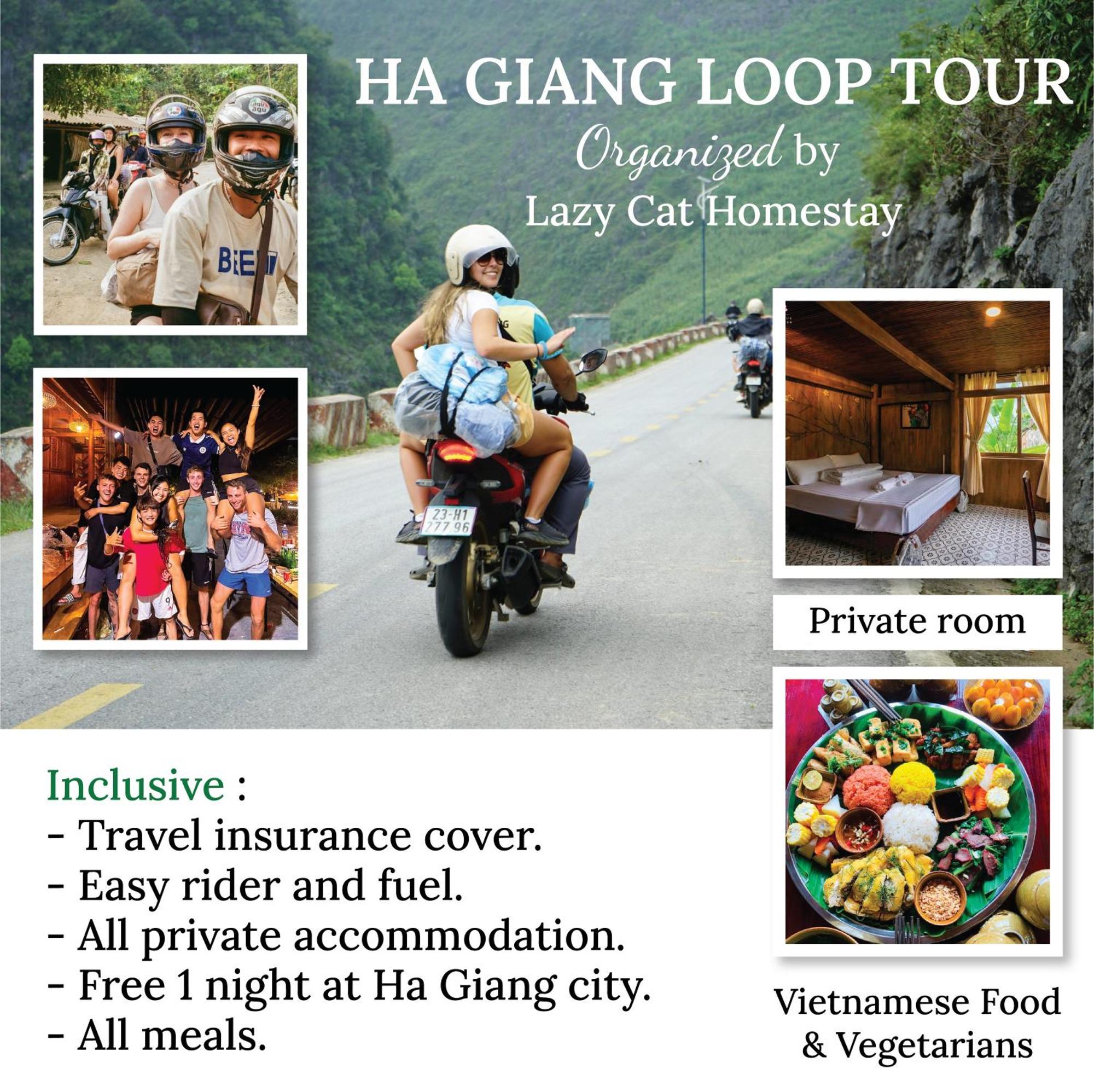 Lazy Cat Homestay - Motorbikes Rental & Tours 하 기앙 외부 사진
